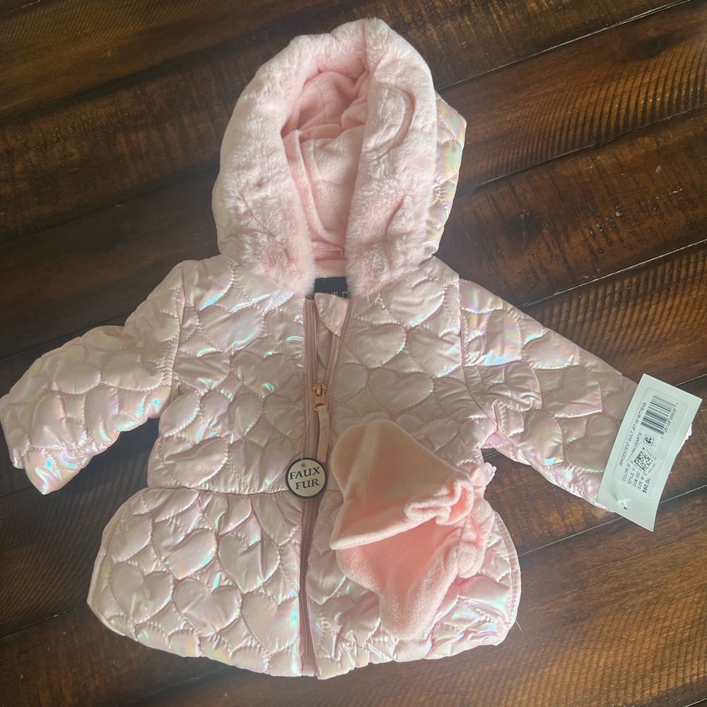 Brand new 6/9 month girl jacket